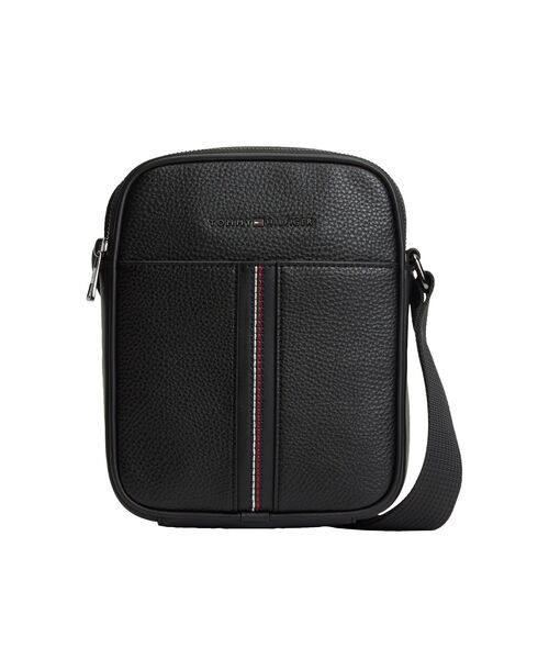 TOMMY HILFIGER(トミーヒルフィガー)の「セントラルミニリポーターバッグ(ボディバッグ/ウエストポーチ・メンズ・ブラック・FREE)」の1枚目の写真