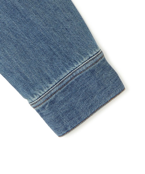 ADAM ET ROPE'（アダムエロペ）の「ベンツスリットデニムワンピース（ワンピース・レディース・ブラック/ブルー・38/36）」の7枚目の写真