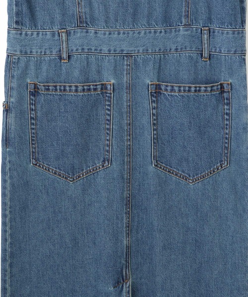 ADAM ET ROPE'（アダムエロペ）の「ベンツスリットデニムワンピース（ワンピース・レディース・ブラック/ブルー・38/36）」の10枚目の写真