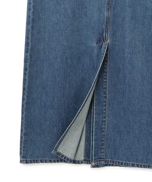 ADAM ET ROPE'（アダムエロペ）の「ベンツスリットデニムワンピース（ワンピース・レディース・ブラック/ブルー・38/36）」の11枚目の写真