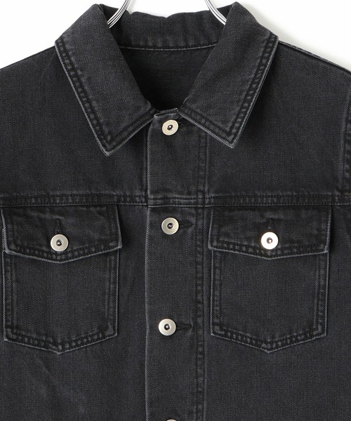 ADAM ET ROPE'（アダムエロペ）の「ベンツスリットデニムワンピース（ワンピース・レディース・ブラック/ブルー・38/36）」の14枚目の写真