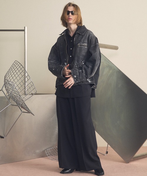 フリーレンストライププライムワイド2タックスラックス　メゾンスペシャル UNISEX》Frieren StripePrime-Wide Two-tuck Trousers/フリーレン