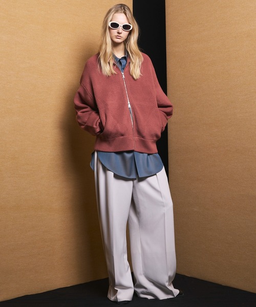 フリーレンストライププライムワイド2タックスラックス　メゾンスペシャル Frieren StripePrime-Wide Two-tuck Trousers