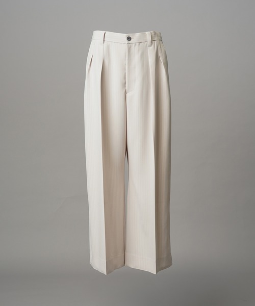 UNISEX》Frieren StripePrime-Wide Two-tuck Trousers/フリーレン