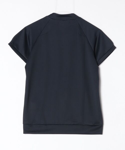 le coq sportif GOLF（ルコックスポルティフゴルフ）の「【ワイドシルエット】モックネック半袖シャツ（Tシャツ/カットソー・レディース・オレンジ/ネイビー/ホワイト・S/M/L/XL/3L）」の22枚目の写真