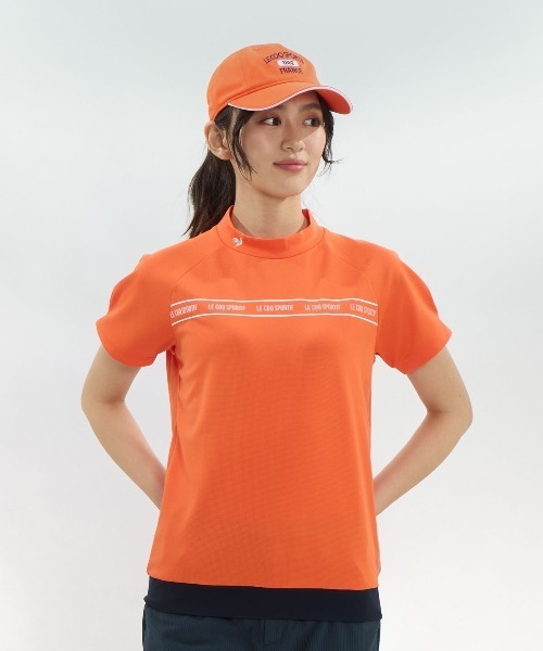 セール】【ワイドシルエット】モックネック半袖シャツ（Tシャツ