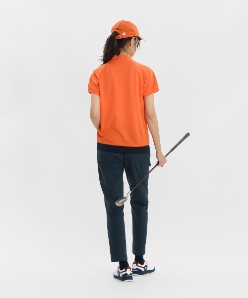 ワイドシルエット】モックネック半袖シャツ（Tシャツ/カットソー）｜le