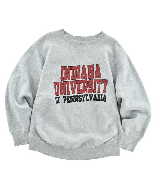 VINTAGE(ヴィンテージ)の「【USED】90’s H.WOLF&SONS “INDIANA UNIVERSITY” リバースタイプ スウェット USA製(スウェット・メンズ・グレー・X-LARGE)」の1枚目の写真
