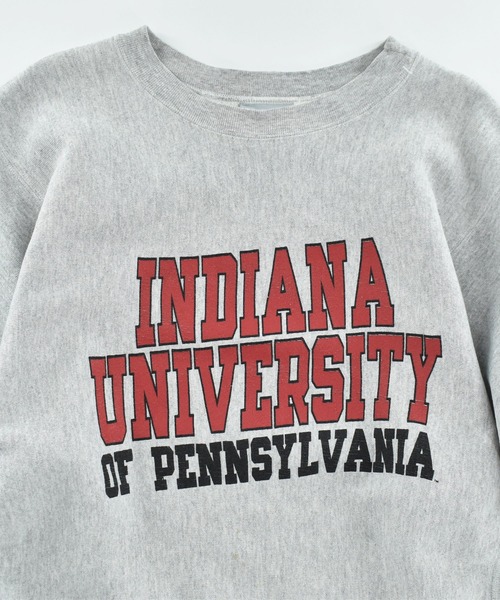 VINTAGE(ヴィンテージ)の「【USED】90’s H.WOLF&SONS “INDIANA UNIVERSITY” リバースタイプ スウェット USA製(スウェット・メンズ・グレー・X-LARGE)」の2枚目の写真