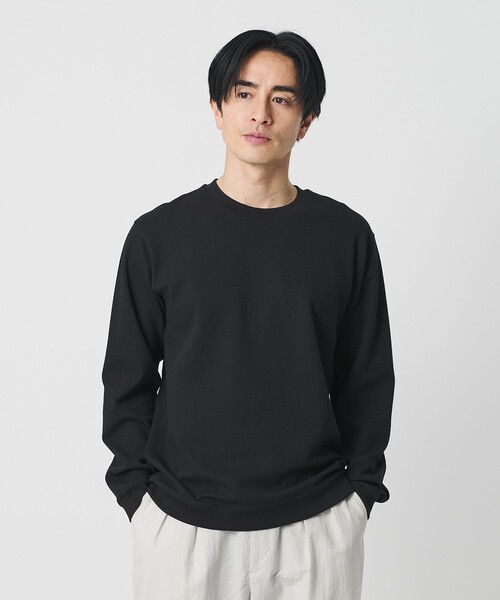 BEAUTY&YOUTH UNITED ARROWS（ビューティーアンドユースユナイテッドアローズ）の「WAVES ダブルフェイス コンフォート スウェット（スウェット・メンズ・ブラック/ホワイト/グレー系・L/XL/S/M）」の2枚目の写真
