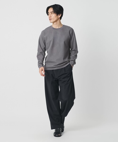 BEAUTY&YOUTH UNITED ARROWS（ビューティーアンドユースユナイテッドアローズ）の「WAVES ダブルフェイス コンフォート スウェット（スウェット・メンズ・ブラック/ホワイト/グレー系・L/XL/S/M）」の5枚目の写真