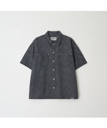 BOOVOOM（ブーブーム）の「[ビッグサイズ]クールマックスオーバーサイズデニム半袖シャツ（シャツ/ブラウス）」