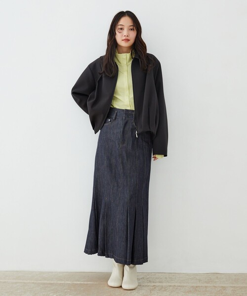 UNITED TOKYO(ユナイテッドトウキョウ)の「【新作】3WAYシルクベアテレコプルオーバー|ウォッシャブル/オフィスカジュアル/細見え/春服(Tシャツ/カットソー・レディース・アイボリー/ライム/ブラック・FREE)」の18枚目の写真