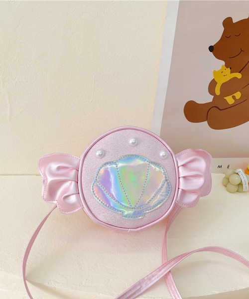 VIBGYOR(ヴィブジョー)の「lulunoix/パールシェルマーメイドショルダーバッグ N15474(ショルダーバッグ・キッズ・ブラック/ベビーピンク/ホワイト/ピンク/パープル/ブルー・FREE)」の7枚目の写真