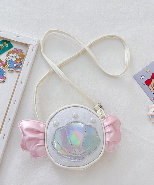 VIBGYOR(ヴィブジョー)の「lulunoix/パールシェルマーメイドショルダーバッグ N15474(ショルダーバッグ・キッズ・ブラック/ベビーピンク/ホワイト/ピンク/パープル/ブルー・FREE)」の10枚目の写真