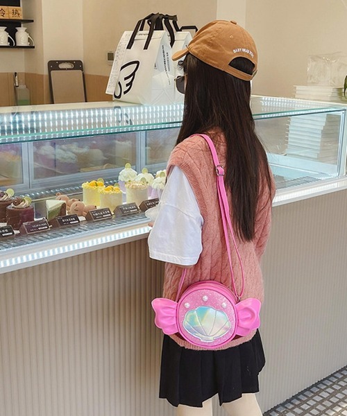 VIBGYOR(ヴィブジョー)の「lulunoix/パールシェルマーメイドショルダーバッグ N15474(ショルダーバッグ・キッズ・ブラック/ベビーピンク/ホワイト/ピンク/パープル/ブルー・FREE)」の12枚目の写真