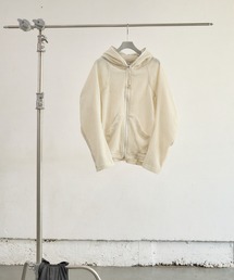 SEMI SHEER FULL ZIP UP HOODIE
