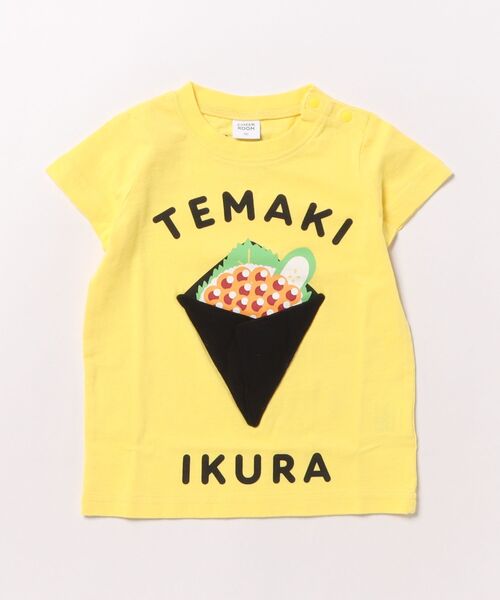 CHEEK ROOM（チークルーム）の「チークルーム 手巻きいくら Tシャツ（Tシャツ/カットソー・キッズ・パープル/イエロー・100cm/110cm/120cm/130cm/90cm）」の2枚目の写真