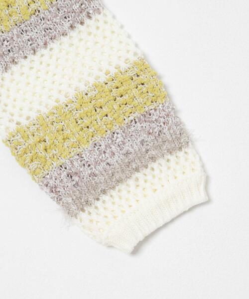 SENSE OF PLACE by URBAN RESEARCH（センスオブプレイスバイアーバンリサーチ）の「『洗濯可』ミックスヤーンワイドボーダーニット（ニット/セーター・レディース・ブラック系その他/ホワイト系その他/グレー系その他・ONE）」の12枚目の写真