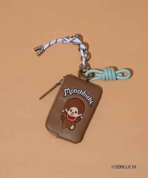 CIAOPANIC TYPY（チャオパニックティピー）の「:【モンチッチ】カードケースミニポーチ付きチャーム（カードケース・レディース・シルバー/ブラック/ブラウン・ONE SIZE）」の7枚目の写真