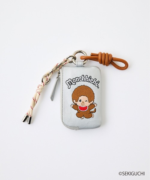 CIAOPANIC TYPY（チャオパニックティピー）の「:【モンチッチ】カードケースミニポーチ付きチャーム（カードケース・レディース・シルバー/ブラック/ブラウン・ONE SIZE）」の10枚目の写真