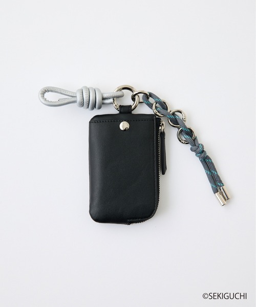 CIAOPANIC TYPY（チャオパニックティピー）の「:【モンチッチ】カードケースミニポーチ付きチャーム（カードケース・レディース・シルバー/ブラック/ブラウン・ONE SIZE）」の13枚目の写真