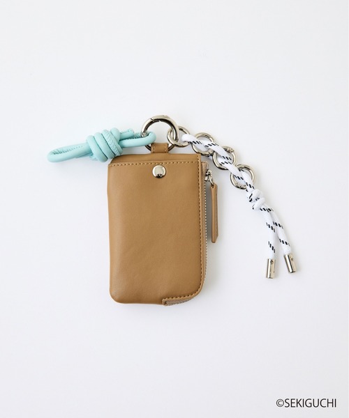 CIAOPANIC TYPY（チャオパニックティピー）の「:【モンチッチ】カードケースミニポーチ付きチャーム（カードケース・レディース・シルバー/ブラック/ブラウン・ONE SIZE）」の14枚目の写真