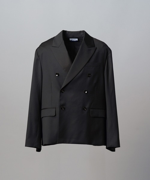 MAISON SPECIAL（メゾンスペシャル）の「《UNISEX》【Loro Piana】Prime-Over Double-breasted Tailored Jacket/【ロロ・ピアーナ】プライムオーバーダブルテーラドジャケット【MAISON SPECIAL/メゾンスペシャル】■セットアップ対応■（テーラードジャケット・メンズ・ブラック・0/2/1）」の8枚目の写真