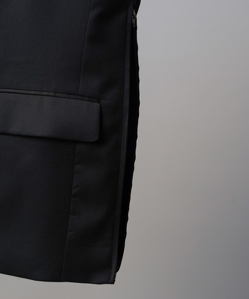 MAISON SPECIAL（メゾンスペシャル）の「《UNISEX》【Loro Piana】Prime-Over Double-breasted Tailored Jacket/【ロロ・ピアーナ】プライムオーバーダブルテーラドジャケット【MAISON SPECIAL/メゾンスペシャル】■セットアップ対応■（テーラードジャケット・メンズ・ブラック・0/2/1）」の14枚目の写真