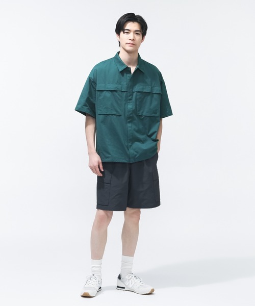 NEW BALANCE(ニューバランス)の「【別注】ニューバランス New Balance ショートスリーブメッシュニットシャツ 限定コラボ(Tシャツ/カットソー・メンズ・ダークグリーン/グレー/ブラック・S/M/L/LL)」の22枚目の写真