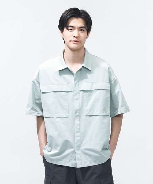 NEW BALANCE(ニューバランス)の「【別注】ニューバランス New Balance ショートスリーブメッシュニットシャツ 限定コラボ(Tシャツ/カットソー・メンズ・ダークグリーン/グレー/ブラック・S/M/L/LL)」の10枚目の写真