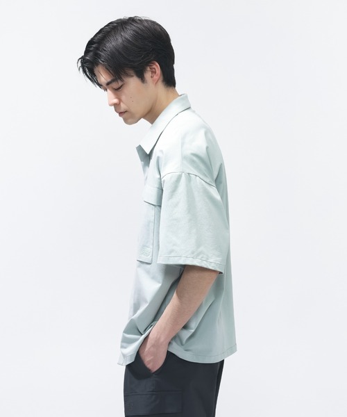 NEW BALANCE(ニューバランス)の「【別注】ニューバランス New Balance ショートスリーブメッシュニットシャツ 限定コラボ(Tシャツ/カットソー・メンズ・ダークグリーン/グレー/ブラック・S/M/L/LL)」の11枚目の写真