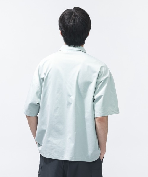 NEW BALANCE(ニューバランス)の「【別注】ニューバランス New Balance ショートスリーブメッシュニットシャツ 限定コラボ(Tシャツ/カットソー・メンズ・ダークグリーン/グレー/ブラック・S/M/L/LL)」の12枚目の写真