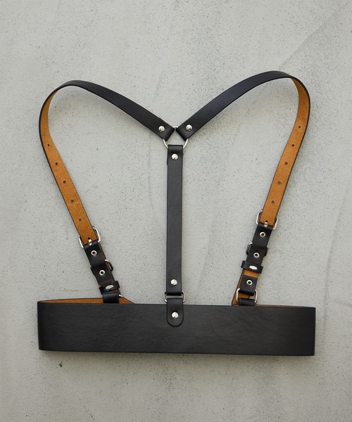 uyu.（ウユ）の「【モードなアクセント】ハーネスレイヤードベルト（ベルト・レディース・ブラック・FREE）」の9枚目の写真