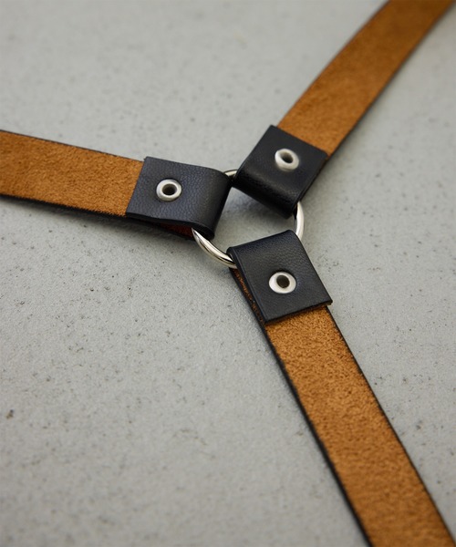 uyu.（ウユ）の「【モードなアクセント】ハーネスレイヤードベルト（ベルト・レディース・ブラック・FREE）」の14枚目の写真