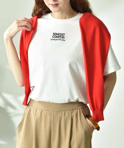 INTERPLANET（インタープラネット）の「【ＵＶ・接触冷感】アソートプリントオーバーサイズＴシャツ（Tシャツ/カットソー・レディース・ブラック/ブラック系その他/ホワイト系その他2/チャコールグレー/オフホワイト/ホワイト系その他3/ホワイト系その他/グレー系その他・FREE）」の2枚目の写真