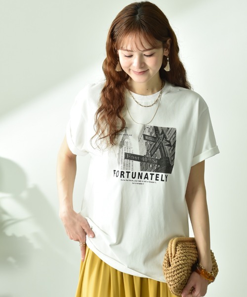 INTERPLANET（インタープラネット）の「【ＵＶ・接触冷感】アソートプリントオーバーサイズＴシャツ（Tシャツ/カットソー・レディース・ブラック/ブラック系その他/ホワイト系その他2/チャコールグレー/オフホワイト/ホワイト系その他3/ホワイト系その他/グレー系その他・FREE）」の17枚目の写真