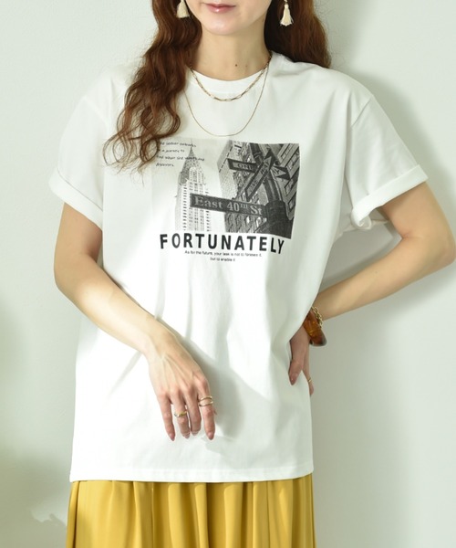INTERPLANET（インタープラネット）の「【ＵＶ・接触冷感】アソートプリントオーバーサイズＴシャツ（Tシャツ/カットソー・レディース・ブラック/ブラック系その他/ホワイト系その他2/チャコールグレー/オフホワイト/ホワイト系その他3/ホワイト系その他/グレー系その他・FREE）」の19枚目の写真
