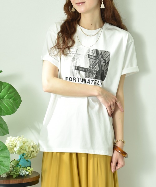 INTERPLANET（インタープラネット）の「【ＵＶ・接触冷感】アソートプリントオーバーサイズＴシャツ（Tシャツ/カットソー・レディース・ブラック/ブラック系その他/ホワイト系その他2/チャコールグレー/オフホワイト/ホワイト系その他3/ホワイト系その他/グレー系その他・FREE）」の22枚目の写真