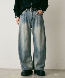 Vintage Wash Curve Denim Pants / ビンテージウォッシュカーブデニムパンツ