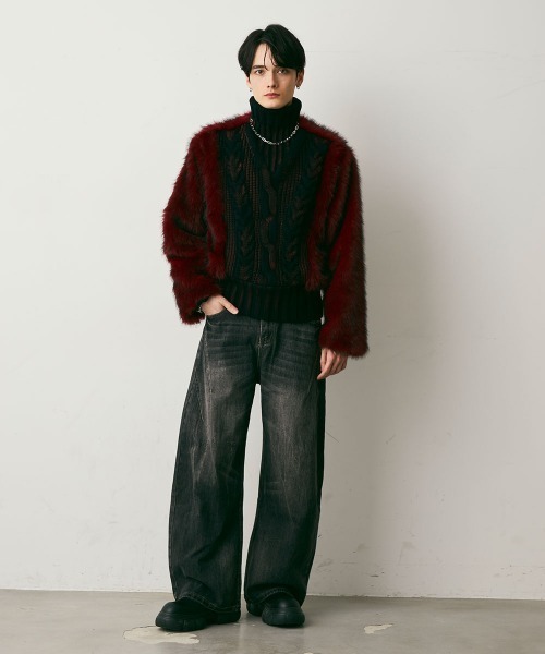 Shoowtime(ショウタイム)の「Vintage Wash Curve Denim Pants / ビンテージウォッシュカーブデニムパンツ(デニムパンツ・メンズ・ブルー/グレー/ブラック・X-LARGE/LARGE/MEDIUM)」の17枚目の写真