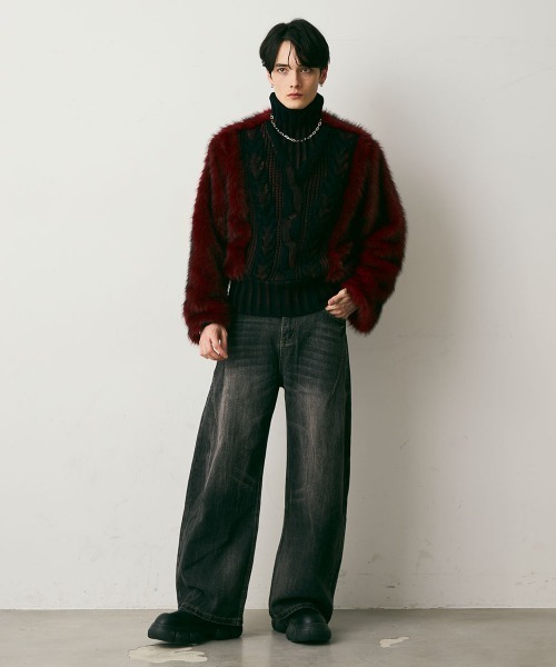 Shoowtime(ショウタイム)の「Vintage Wash Curve Denim Pants / ビンテージウォッシュカーブデニムパンツ(デニムパンツ・メンズ・ブルー/グレー/ブラック・X-LARGE/LARGE/MEDIUM)」の19枚目の写真