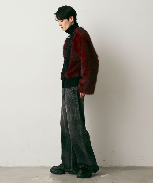 Shoowtime(ショウタイム)の「Vintage Wash Curve Denim Pants / ビンテージウォッシュカーブデニムパンツ(デニムパンツ・メンズ・ブルー/グレー/ブラック・X-LARGE/LARGE/MEDIUM)」の21枚目の写真