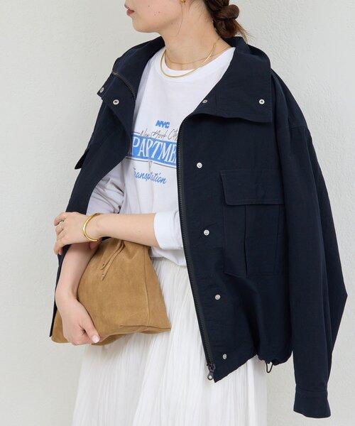 GALLARDAGALANTE（ガリャルダガランテ）の「【GOOD ROCK SPEED】NYCロゴTシャツ／別注（Tシャツ/カットソー・レディース・ホワイト/チャコールグレー・FREE）」の6枚目の写真