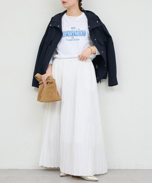 GALLARDAGALANTE（ガリャルダガランテ）の「【GOOD ROCK SPEED】NYCロゴTシャツ／別注（Tシャツ/カットソー・レディース・ホワイト/チャコールグレー・FREE）」の8枚目の写真