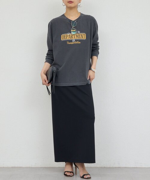 GALLARDAGALANTE（ガリャルダガランテ）の「【GOOD ROCK SPEED】NYCロゴTシャツ／別注（Tシャツ/カットソー・レディース・ホワイト/チャコールグレー・FREE）」の15枚目の写真