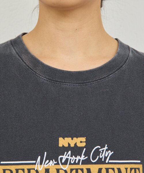 GALLARDAGALANTE（ガリャルダガランテ）の「【GOOD ROCK SPEED】NYCロゴTシャツ／別注（Tシャツ/カットソー・レディース・ホワイト/チャコールグレー・FREE）」の22枚目の写真