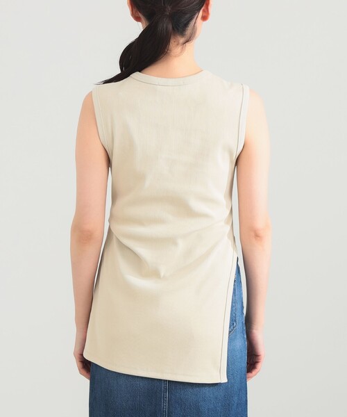 Demi-Luxe BEAMS（デミルクス ビームス）の「スリット ノースリーブ チュニック（Tシャツ/カットソー・レディース・ブラック/ホワイト系その他6・ONE SIZE）」の17枚目の写真