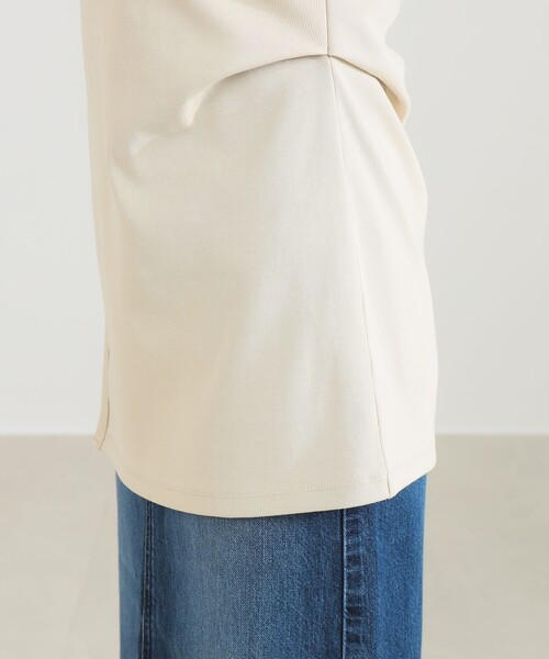 Demi-Luxe BEAMS（デミルクス ビームス）の「スリット ノースリーブ チュニック（Tシャツ/カットソー・レディース・ブラック/ホワイト系その他6・ONE SIZE）」の20枚目の写真