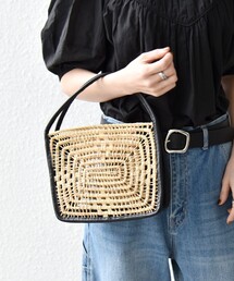 SHIPS（シップス）の「TARANGO: スクエア ミニ カゴ バッグ（かごバッグ）」